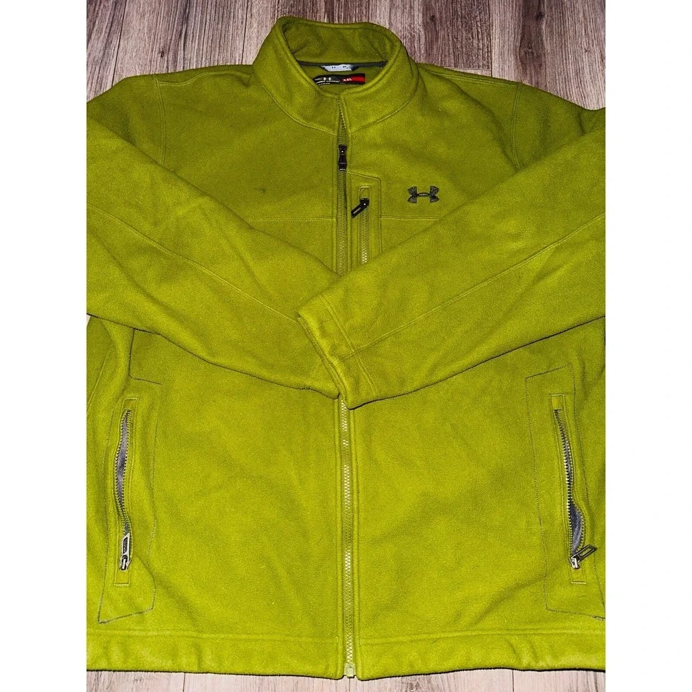 B1 UA Under ARMOUR Mens Zip Up Fleece Jacket‎ Heavy winter Coat Size XXL